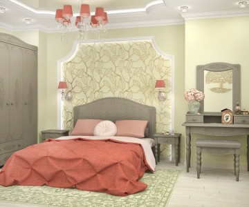 Набор мебели для спальни Ассоль плюс 2 вариант Грей