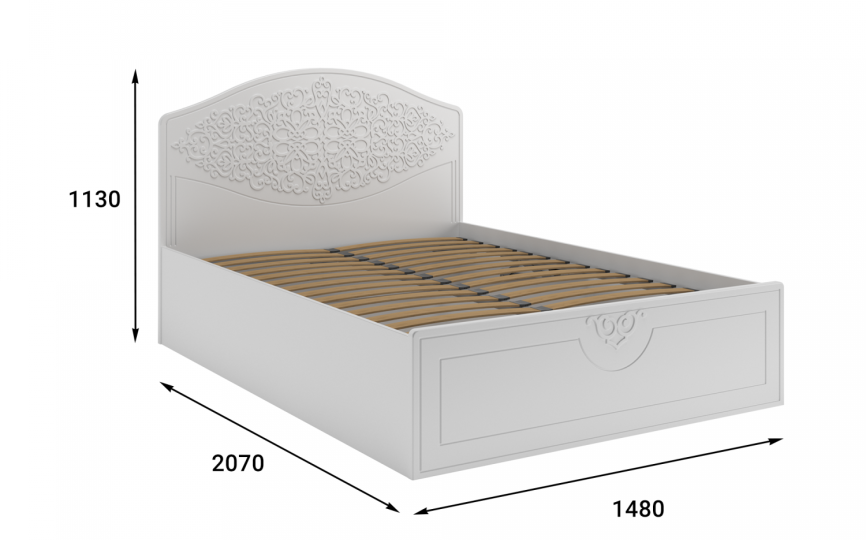 Кровать Ассоль АС-60 (200х140 см)