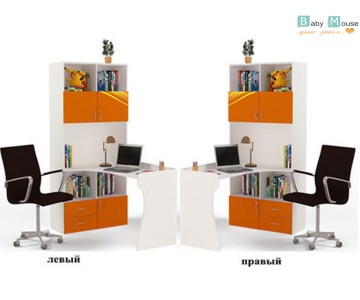 Стол-стеллаж "Champion" оранж. для мальчика Стол-стеллаж "Champion" оранж. для мальчика