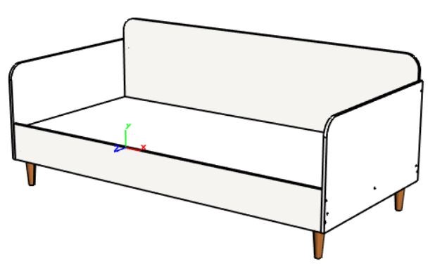 Кровать-диван "КВАДРО-Лайт"