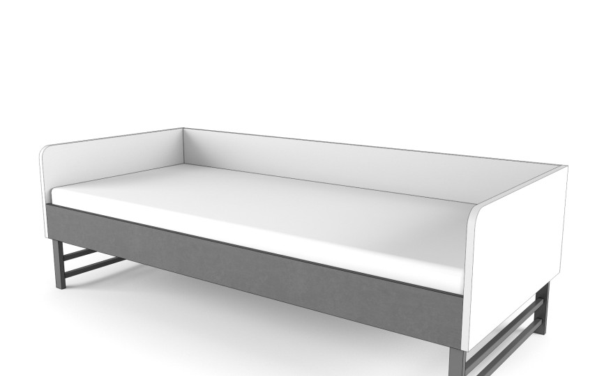 Кровать "Два плюс Два" (корпус белый)