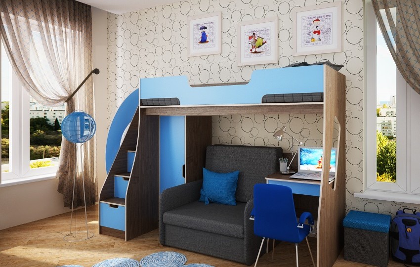 Шкаф-пенал 23/5 Фанки Кидз