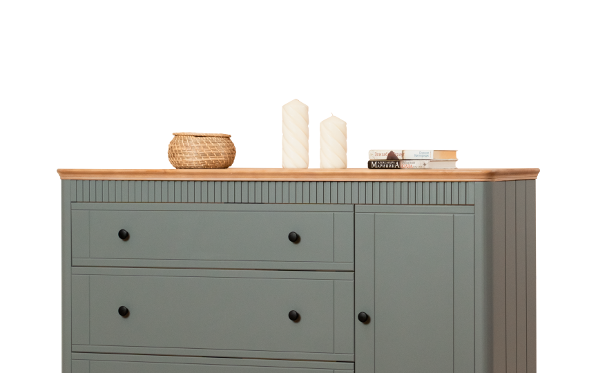 Комод Грета №2, 13 одна дверь, три ящика