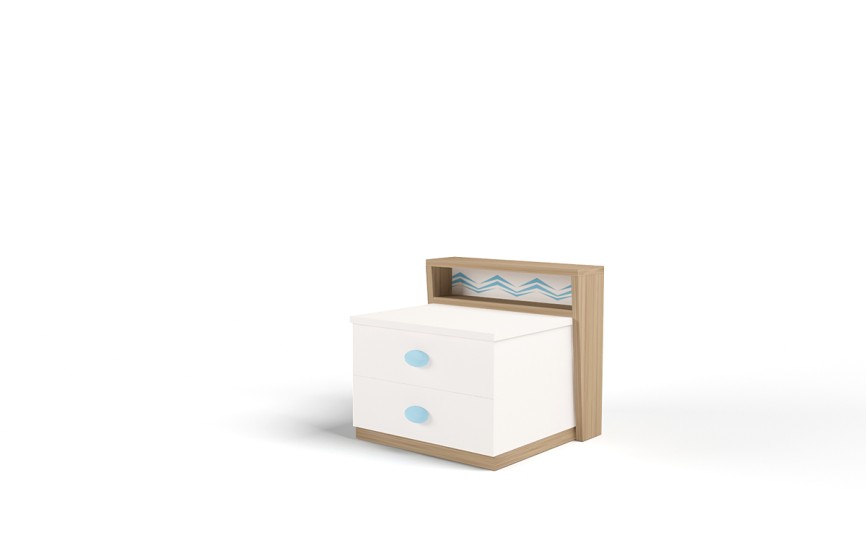 Тумба прикроватная MIX OCEAN (голубой или кремовый)