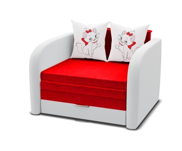 Диван Мультик Белый с красным Диван Мультик Белый с красным