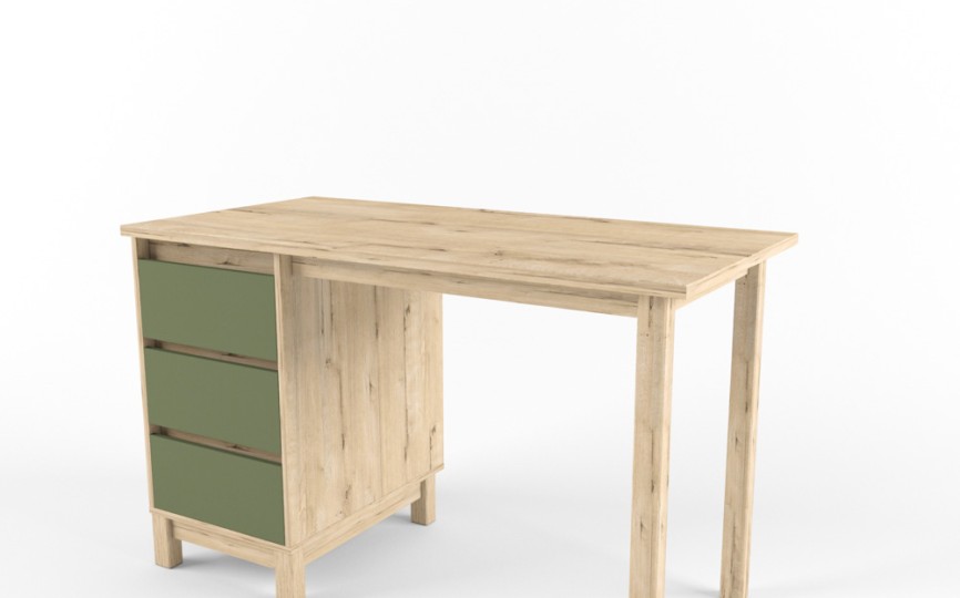 Стол с тумбой "Два плюс Два" (корпус дуб ирландский)