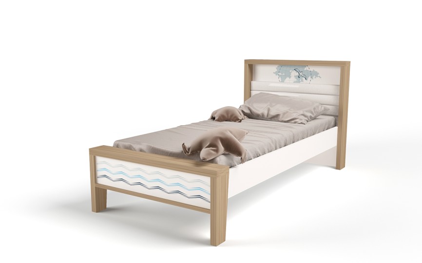 Кровать №1 MIX OCEAN (голубой или кремовый)