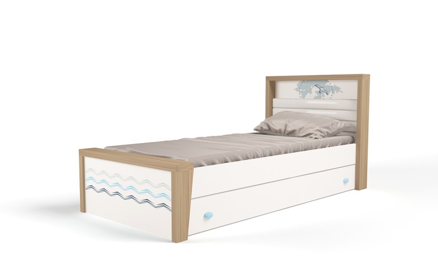 Кровать №1 MIX OCEAN (голубой или кремовый)