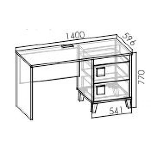 Стол прямой С1 "Димика"
