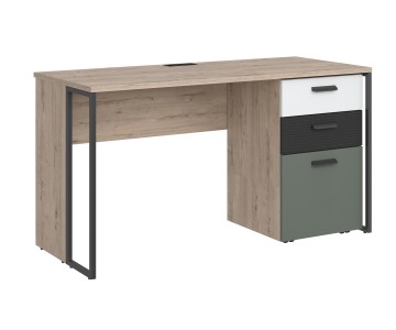 Стол прямой Либерти Грин с тумбой Стол прямой Либерти Грин с тумбой