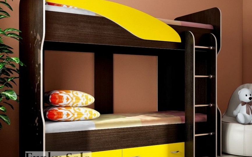 Детская двухъярусная кровать, 200х80см "Фанки Соло 4" 