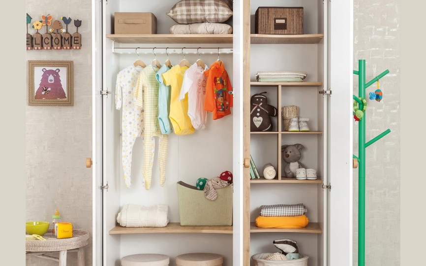 Шкаф трехдверный Natura Baby