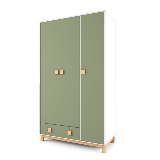 Шкаф 3-х створчатый "Два плюс Два" (корпус белый)