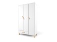 Шкаф 3-х створчатый "Два плюс Два" (корпус белый)