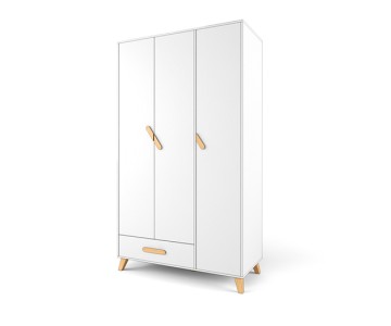 Шкаф 3-х створчатый "Два плюс Два" (корпус белый)