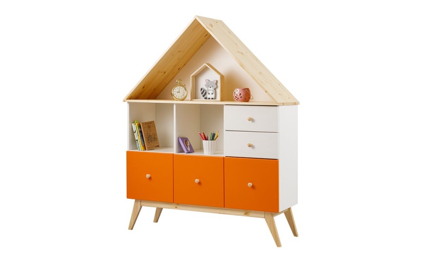 Комод комбинированный, 3 полки Тимберика Кидс №20 на ножках Комод комбинированный, 3 полки Тимберика Кидс №20 на ножках