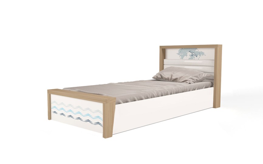 Кровать №5 с подъемным механизмом MIX OCEAN (голубой или кремовый) Кровать №5 с подъемным механизмом MIX OCEAN (голубой или кремовый)