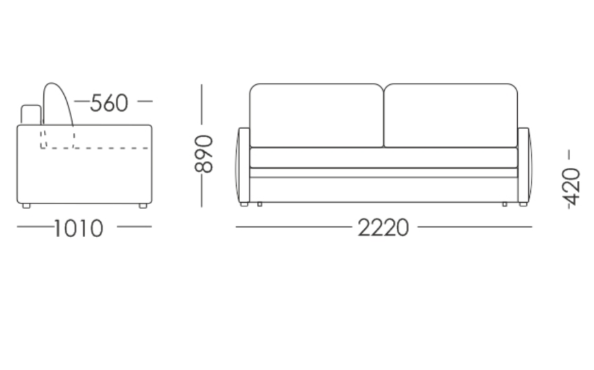 Диван "Монако прямой ТТ", Ф-ка Мирлачева