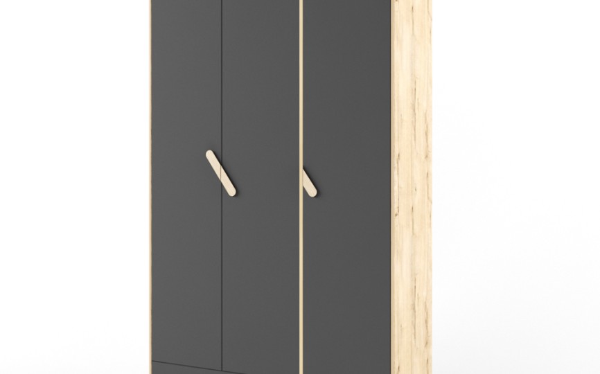 Шкаф 3-х створчатый  "Два плюс Два" (корпус дуб ирландский)