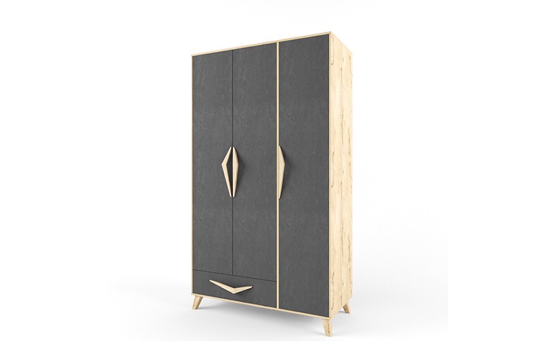 Шкаф 3-х створчатый  "Два плюс Два" (корпус дуб ирландский)