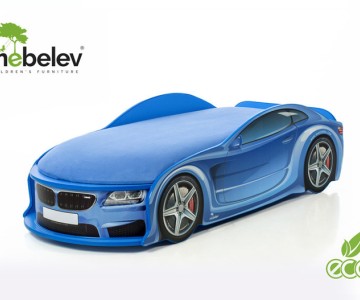 Кровать-машина "БМВ-М" синяя