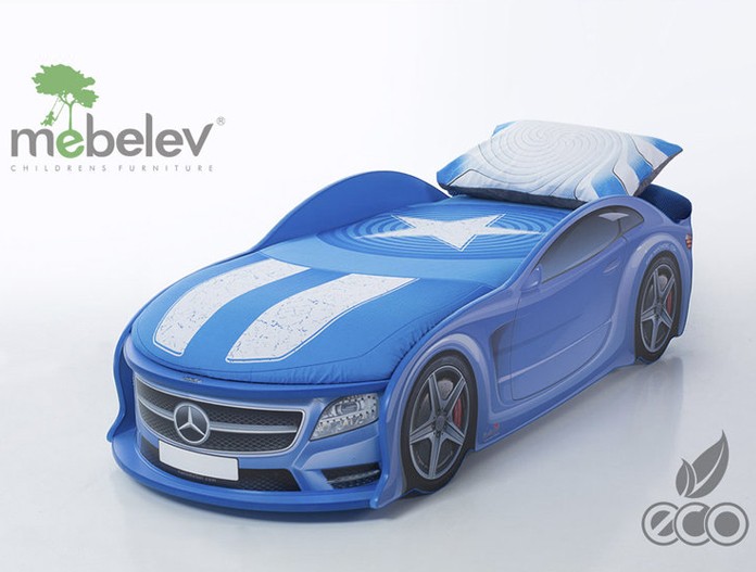 Кровать-машина "БМВ-М" синяя Кровать-машина "БМВ-М" синяя