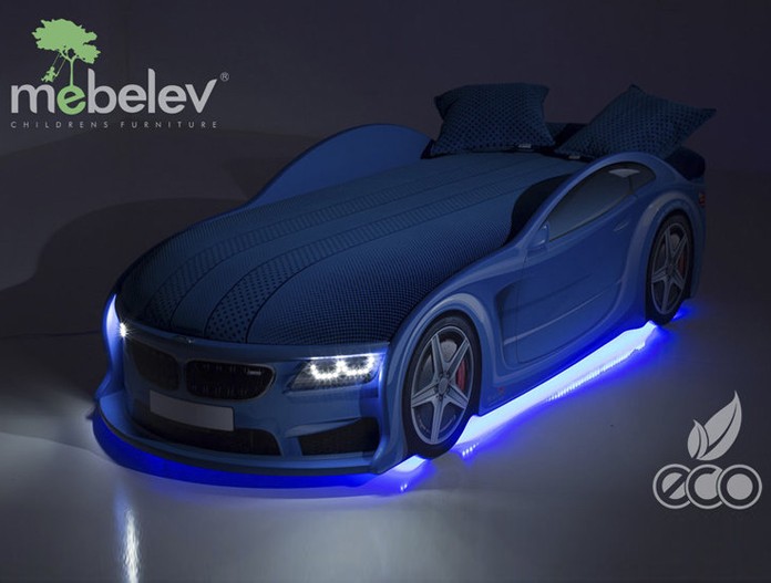 Кровать-машина "БМВ-М" синяя Кровать-машина "БМВ-М" синяя