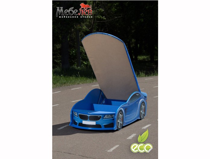 Кровать-машина "БМВ-М" синяя Кровать-машина "БМВ-М" синяя