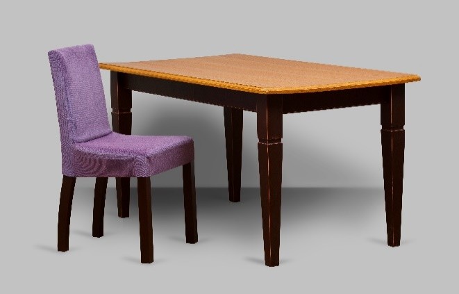 Стол обеденный Бьёрт прямоугольный на квадратных ножках 1-61