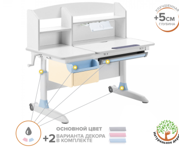 Парта трансформер ErgoKids Romana Multicolor (Evo-70)