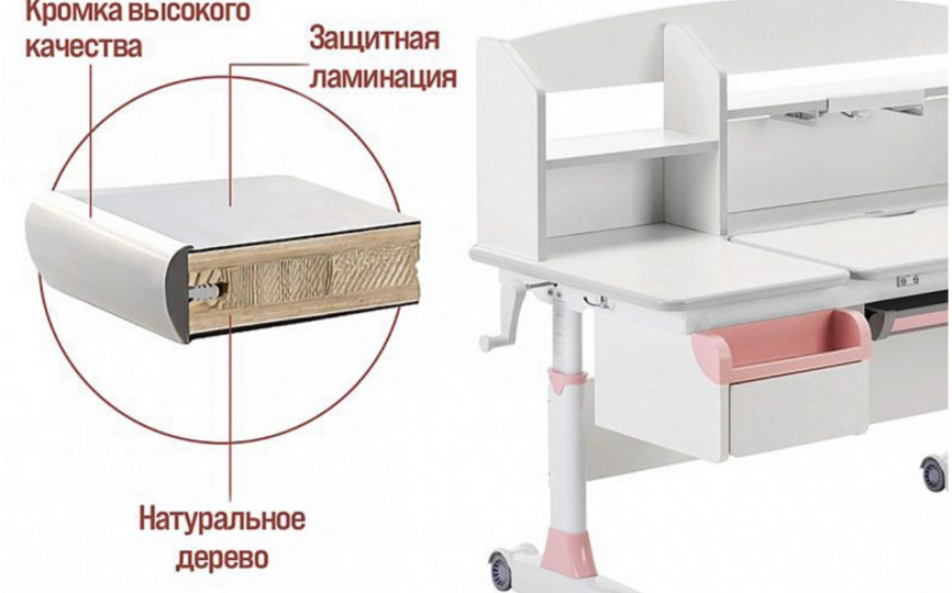 Парта трансформер ErgoKids Romana Multicolor (Evo-70)