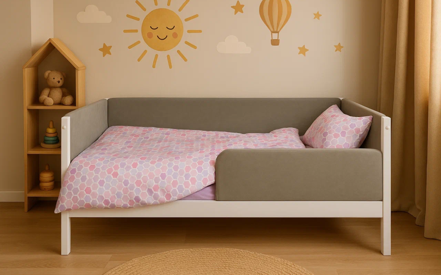 Кровать Эко-9 мягкая с бортом