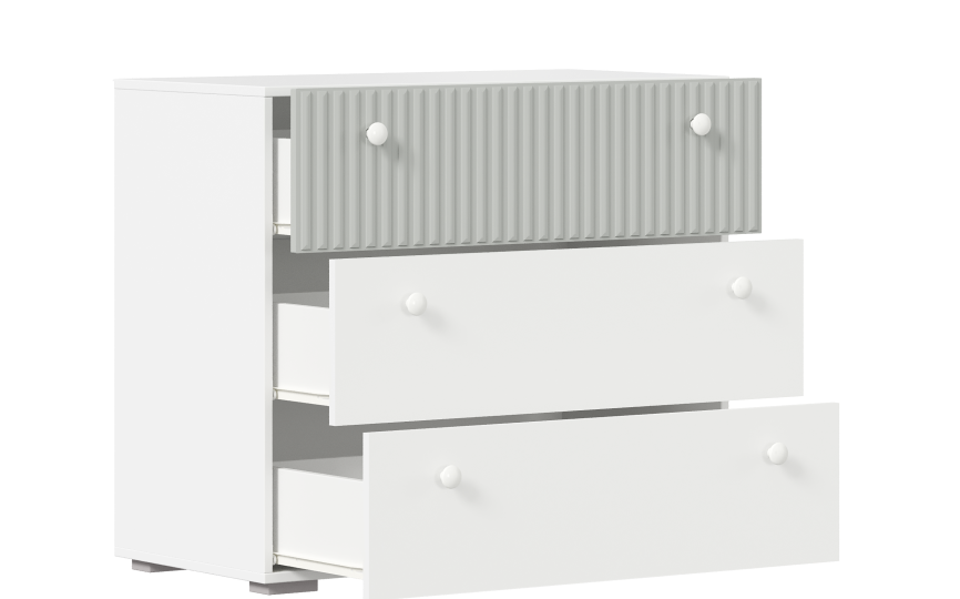 Комод Алиса, серый шелк Комод Алиса, серый шелк