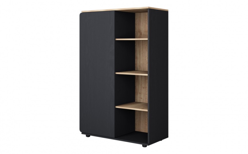 Шкаф комбинированный малый ДЕЛЬТА Лофт 13 Black