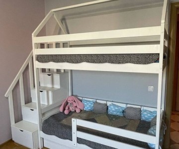 Кровать Эко-12 домик комод