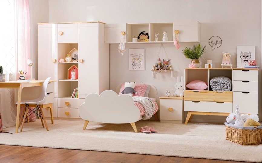 Комод комбинированный, 2 полки Тимберика Кидс №22 на ножках