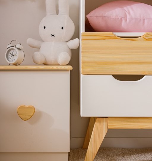 Комод комбинированный, 2 полки Тимберика Кидс №22 на ножках