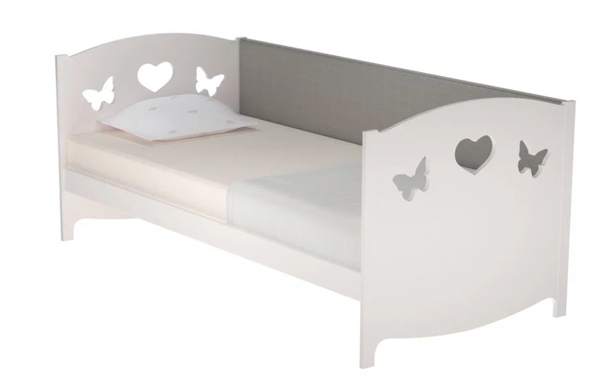 Кровать Эко-9 мягкая МДФ с бортом 