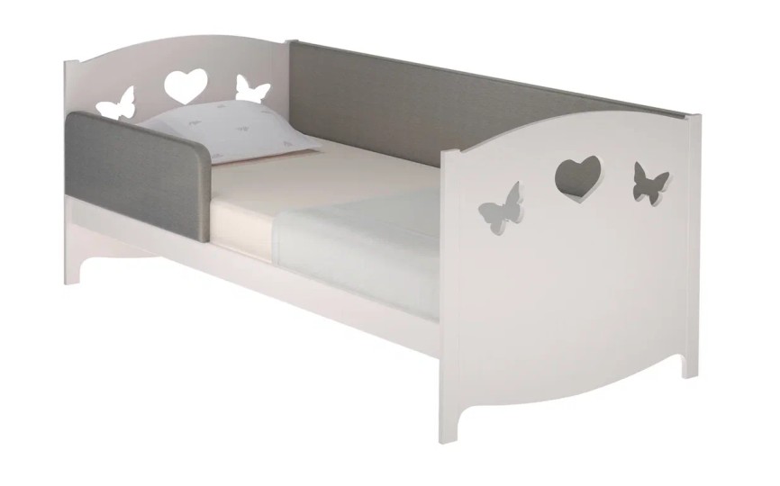 Кровать Эко-9 мягкая МДФ с бортом 