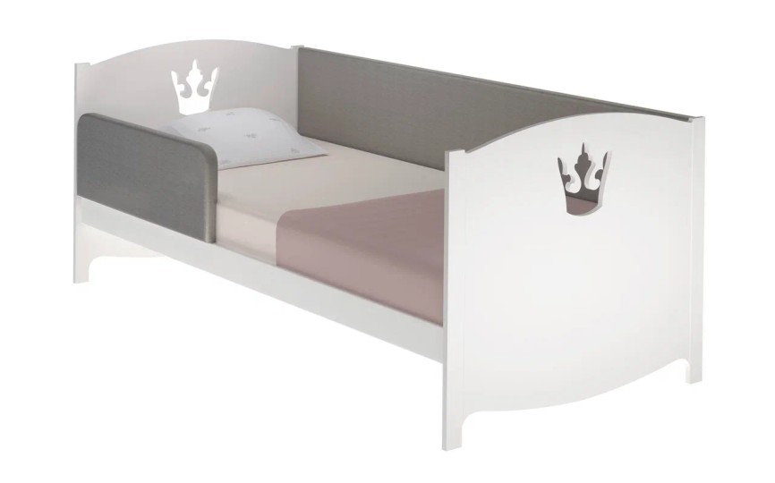 Кровать Эко-9 мягкая МДФ с бортом 