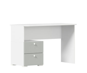 Стол письменный Алиса с ящиками, серый шелк Стол письменный Алиса с ящиками, серый шелк