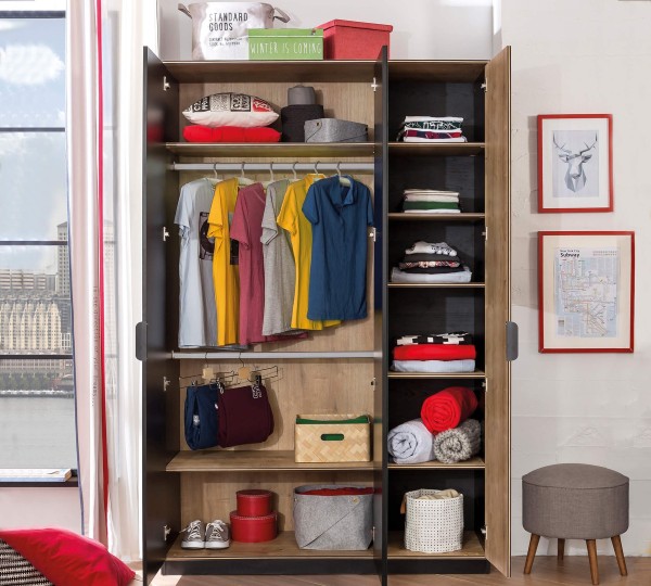 Шкаф трехдверный "Black", BL-1002