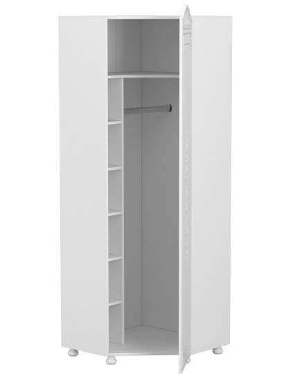 Шкаф угловой с зеркалом Ассоль АС-522К (с короной) Шкаф угловой с зеркалом Ассоль АС-522К (с короной)