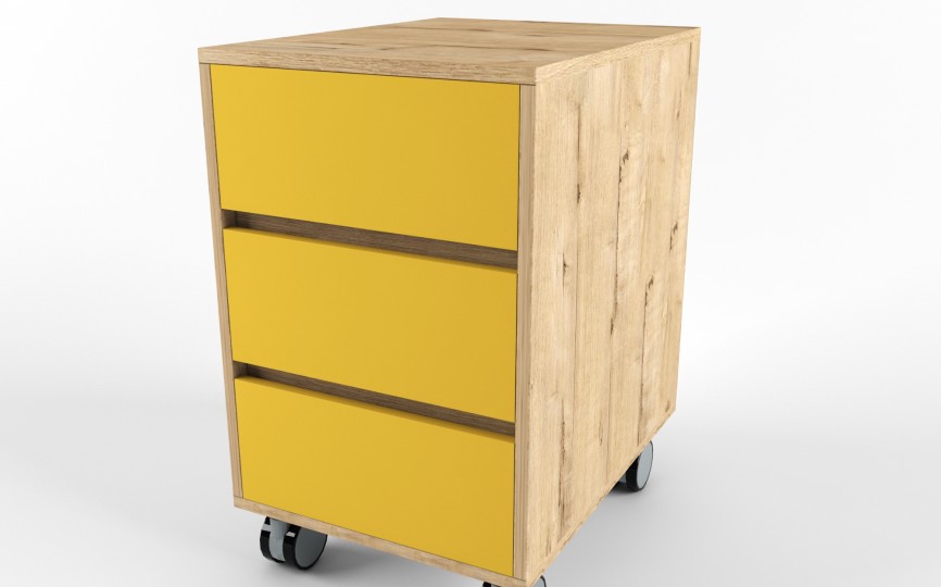 Тумба выкатная "Два плюс Два"  (корпус дуб ирландский)