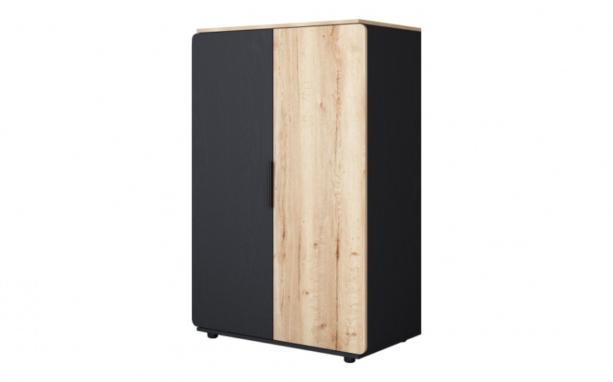 Шкаф для одежды малый ДЕЛЬТА Лофт 13.01 Black Шкаф для одежды малый ДЕЛЬТА Лофт 13.01 Black