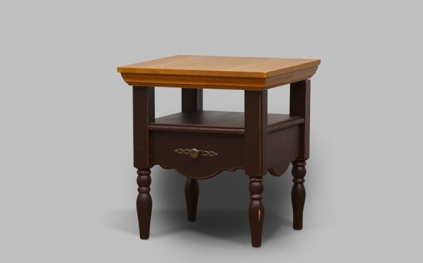 Тумба Бьёрт квадратная на высоких ножках 1-63