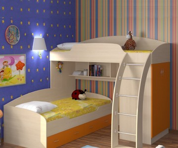 Двухъярусная кровать Соня 1+2 Двухъярусная кровать Соня 1+2