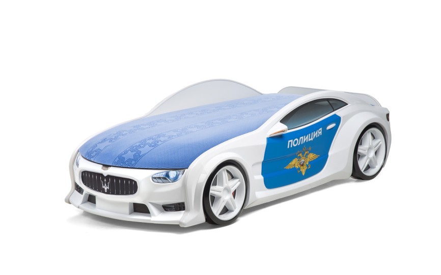 Кровать-машина объемная NEO "Мазерати" Полиция