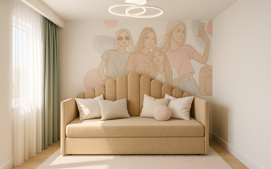 Кровать диван Олаф раскладной (тандем)