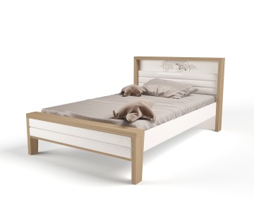 Кровать №2 с мягким изножьем MIX OCEAN (голубой или кремовый), 190х120 см